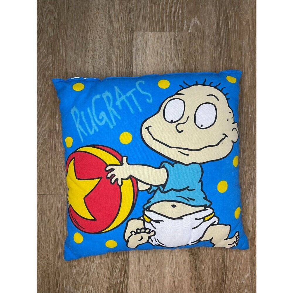 Vintage 90s Rugrats Tommy Pickles Throw Pillow Nickelodeon 1997